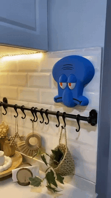 Switchmood™ Squidward Göz Aç/Kapa Eğlenceli Dekorasyon