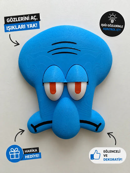 Switchmood™ Squidward Göz Aç/Kapa Eğlenceli Dekorasyon